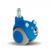 Furniture castors Tente Thermoplastic Rubber SMILES 5523PJI050B10-11x20 BEAR Blue